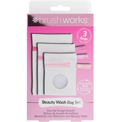 Brushworks Assorted Size Beauty Wash Bag Set Pack of 3