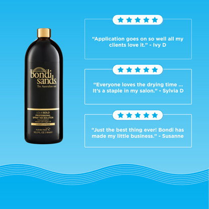 Bondi Sands Professional Spray Tan Solution Liquid Gold 1000ml