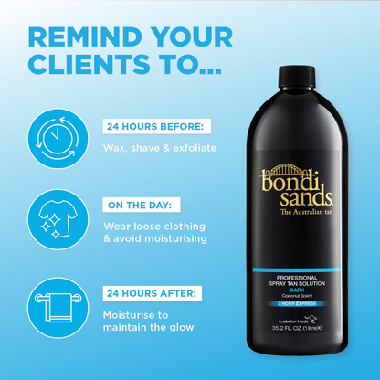 Bondi Sands Professional Spray Tan Solution Ultra Dark 1000ml