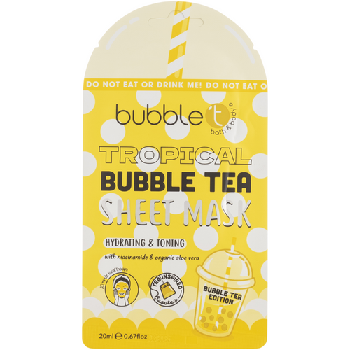 Bubble T Cosmetics Hydrating Sheet Mask Tropical 20ml