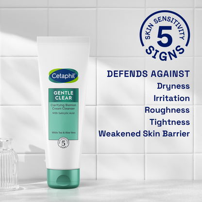 Cetaphil Gentle Clear Clarifying Cream Cleanser 124ml