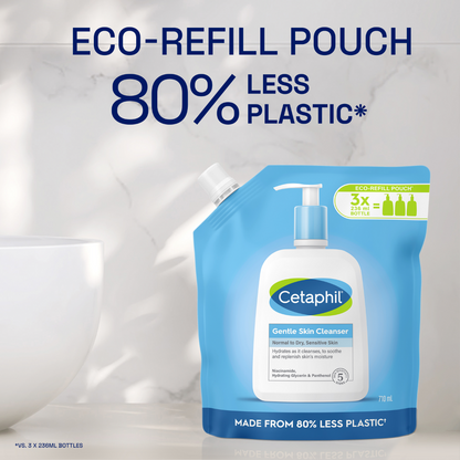 Cetaphil Gentle Skin Cleanser Wash Refill Pouch 710ml