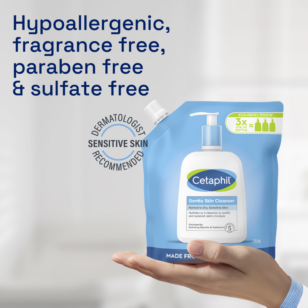 Cetaphil Gentle Skin Cleanser Wash Refill Pouch 710ml