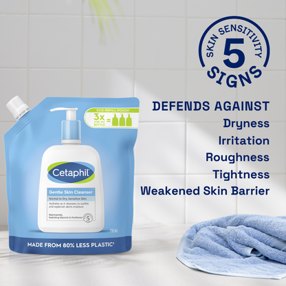 Cetaphil Gentle Skin Cleanser Wash Refill Pouch 710ml