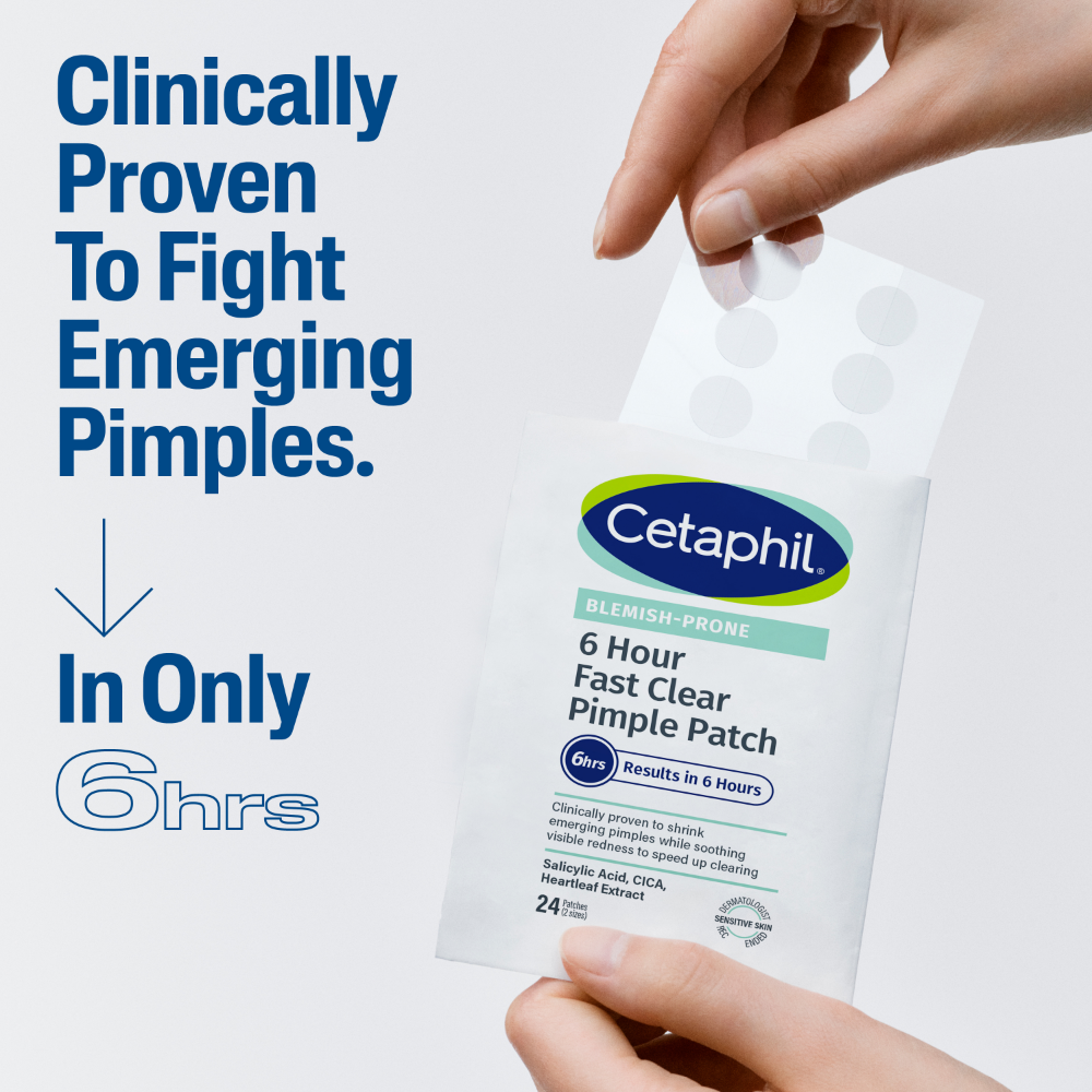 Cetaphil 6-Hour Fast Clear Pimple Patches x24