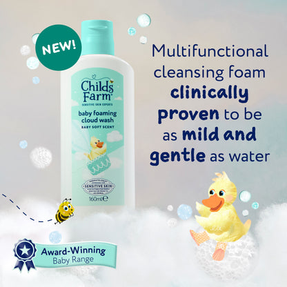 Childs Farm Baby Foaming Cloud Face & Body Wash 160ml