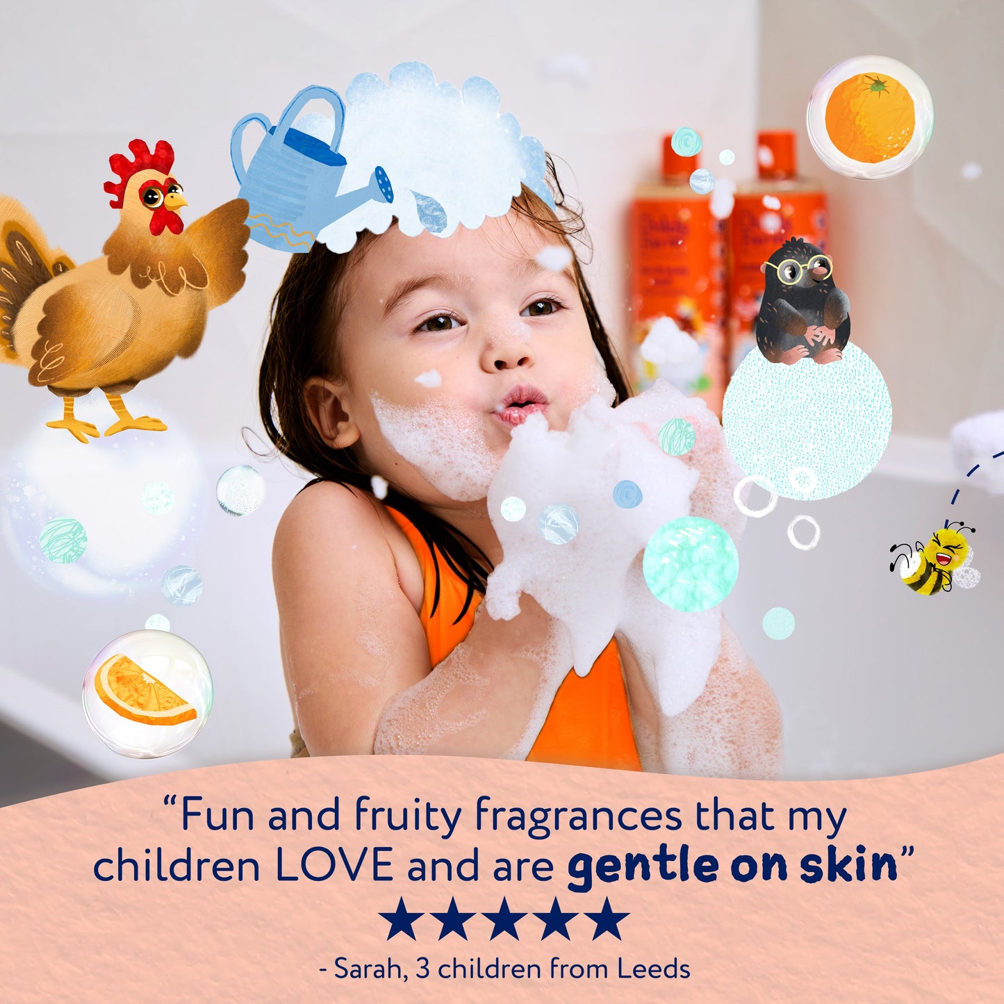 Childs Farm Kids Bubble Bath Sweet Orange 250ml