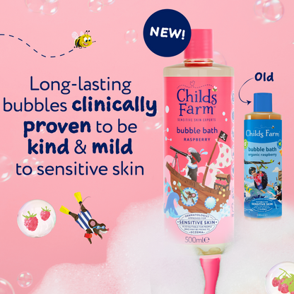 Childs Farm Kids Bubble Bath Raspberry 500ml