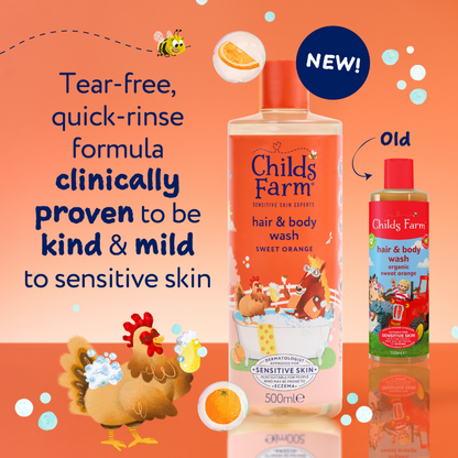 Childs Farm Kids Hair & Body Wash Sweet Orange 500ml
