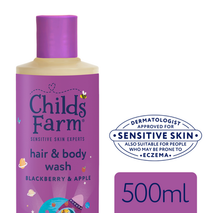 Childs Farm Kids Hair & Body Wash Blackberry & Apple 500ml