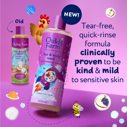 Childs Farm Kids Hair & Body Wash Blackberry & Apple 500ml