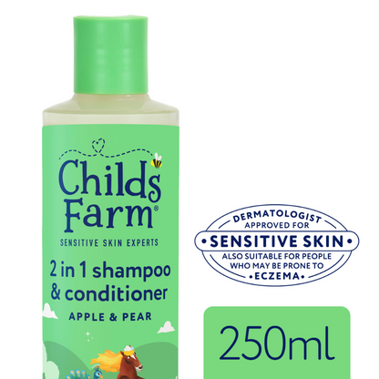 Childs Farm 2-In-1 Shampoo & Conditioner Apple & Pear 250ml