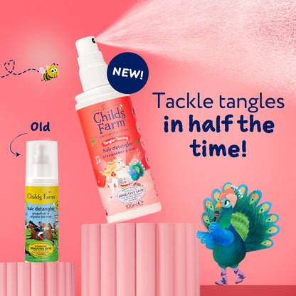 Childs Farm 3-In-1 Tangle Taming Hair Detangler Strawberry & Mint 100ml