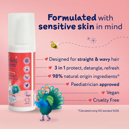 Childs Farm 3-In-1 Tangle Taming Hair Detangler Strawberry & Mint 100ml