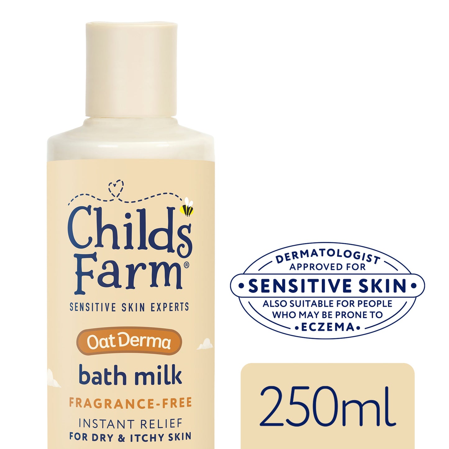 Childs Farm Fragrance-Free Oat Derma Bath Milk 250ml