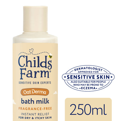 Childs Farm Fragrance-Free Oat Derma Bath Milk 250ml