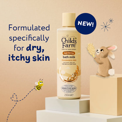 Childs Farm Fragrance-Free Oat Derma Bath Milk 250ml
