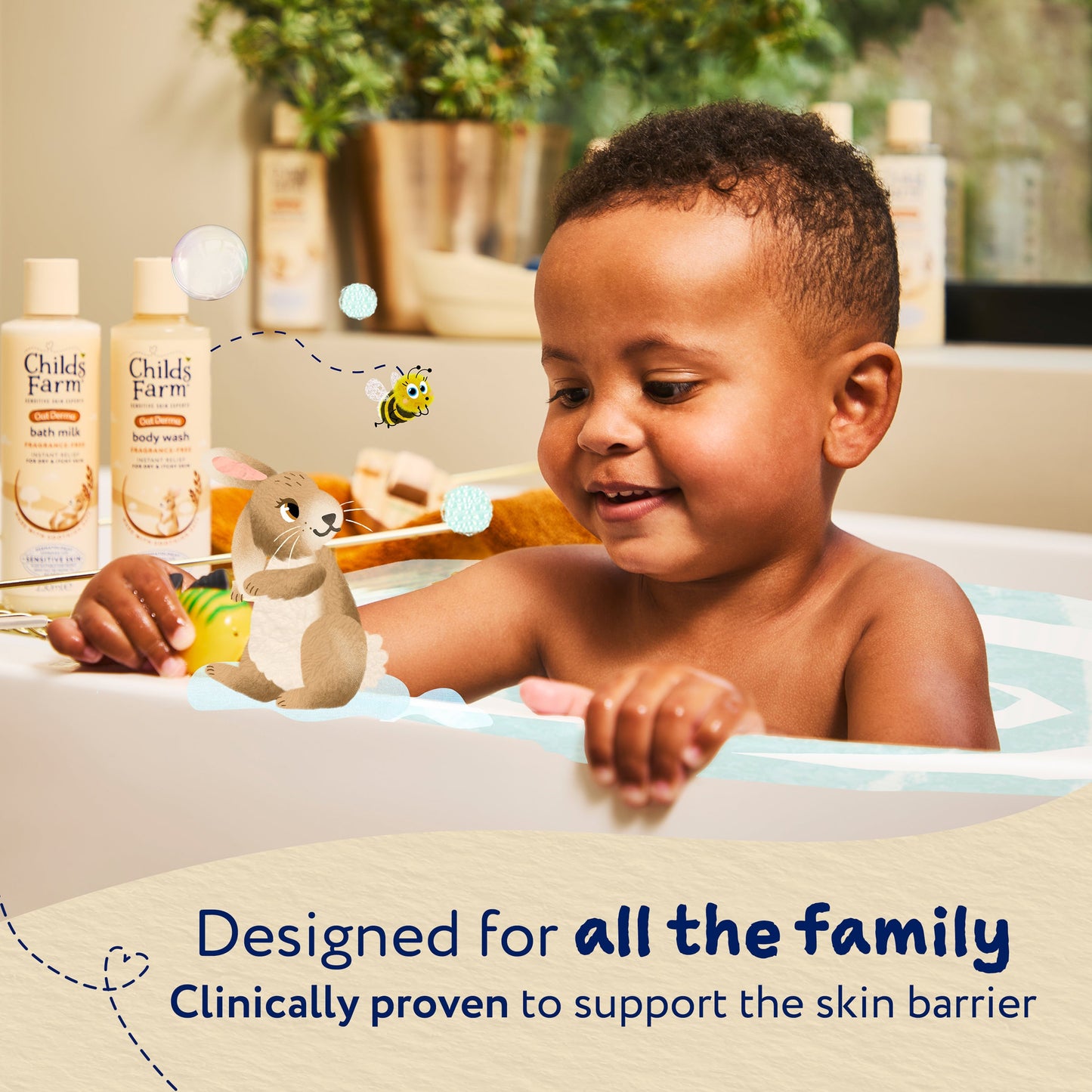 Childs Farm Fragrance-Free Oat Derma Bath Milk 250ml