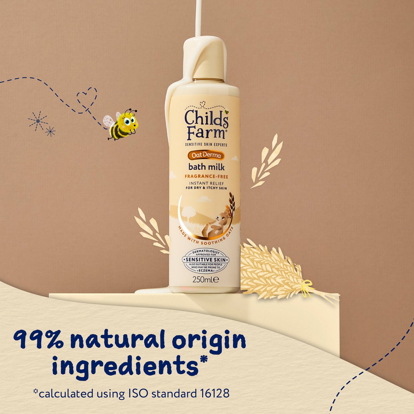 Childs Farm Fragrance-Free Oat Derma Bath Milk 250ml