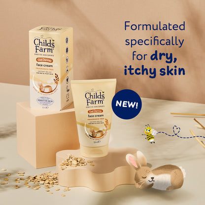 Childs Farm Fragrance-Free Oat Derma Face Cream 50ml