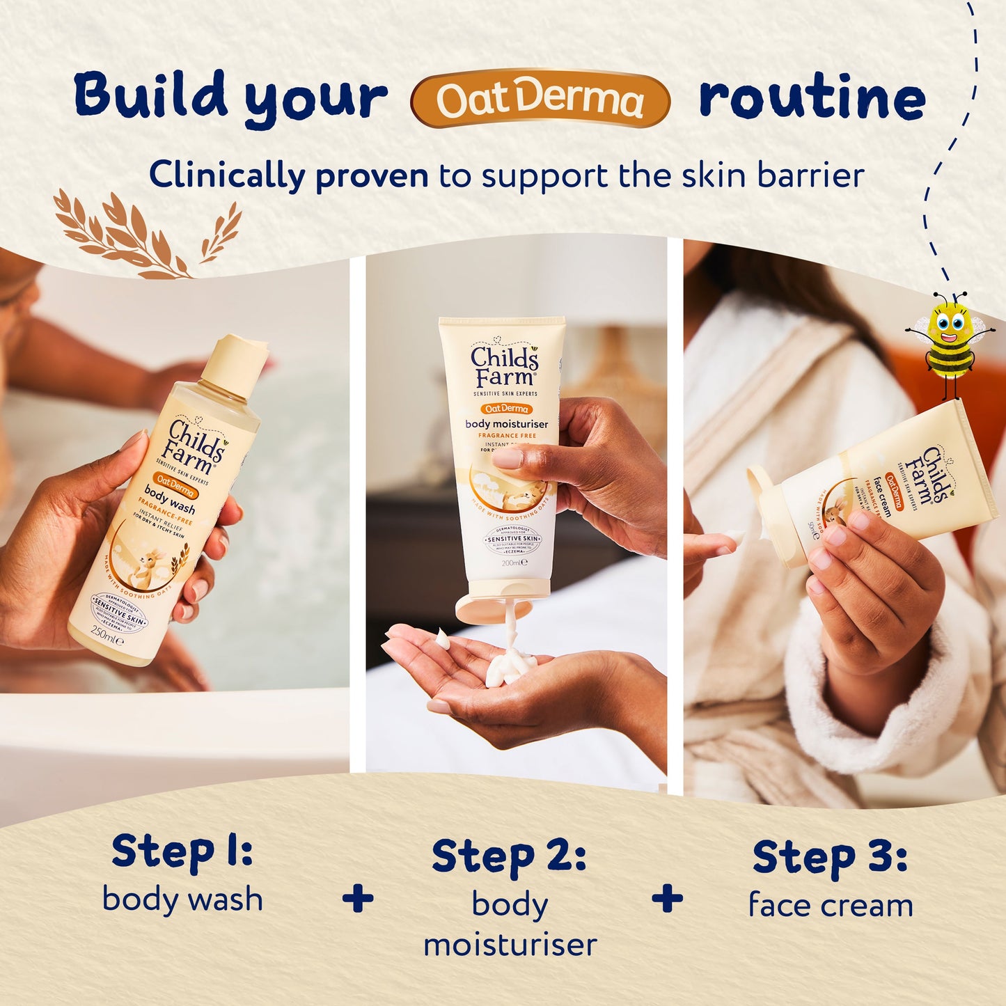 Childs Farm Fragrance-Free Oat Derma Face Cream 50ml