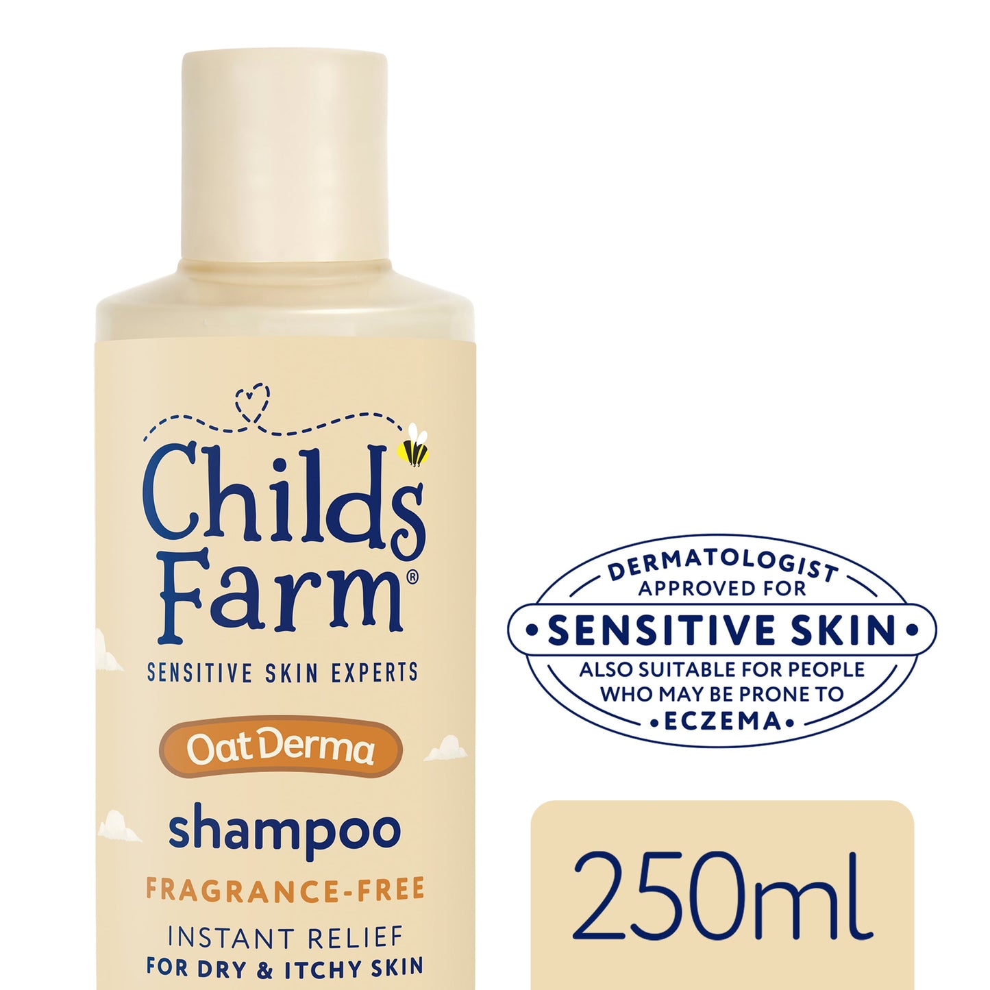 Childs Farm Fragrance-Free Oat Derma Shampoo 250ml