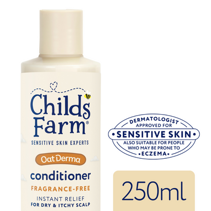 Childs Farm Fragrance-Free Oat Derma Conditioner 250ml