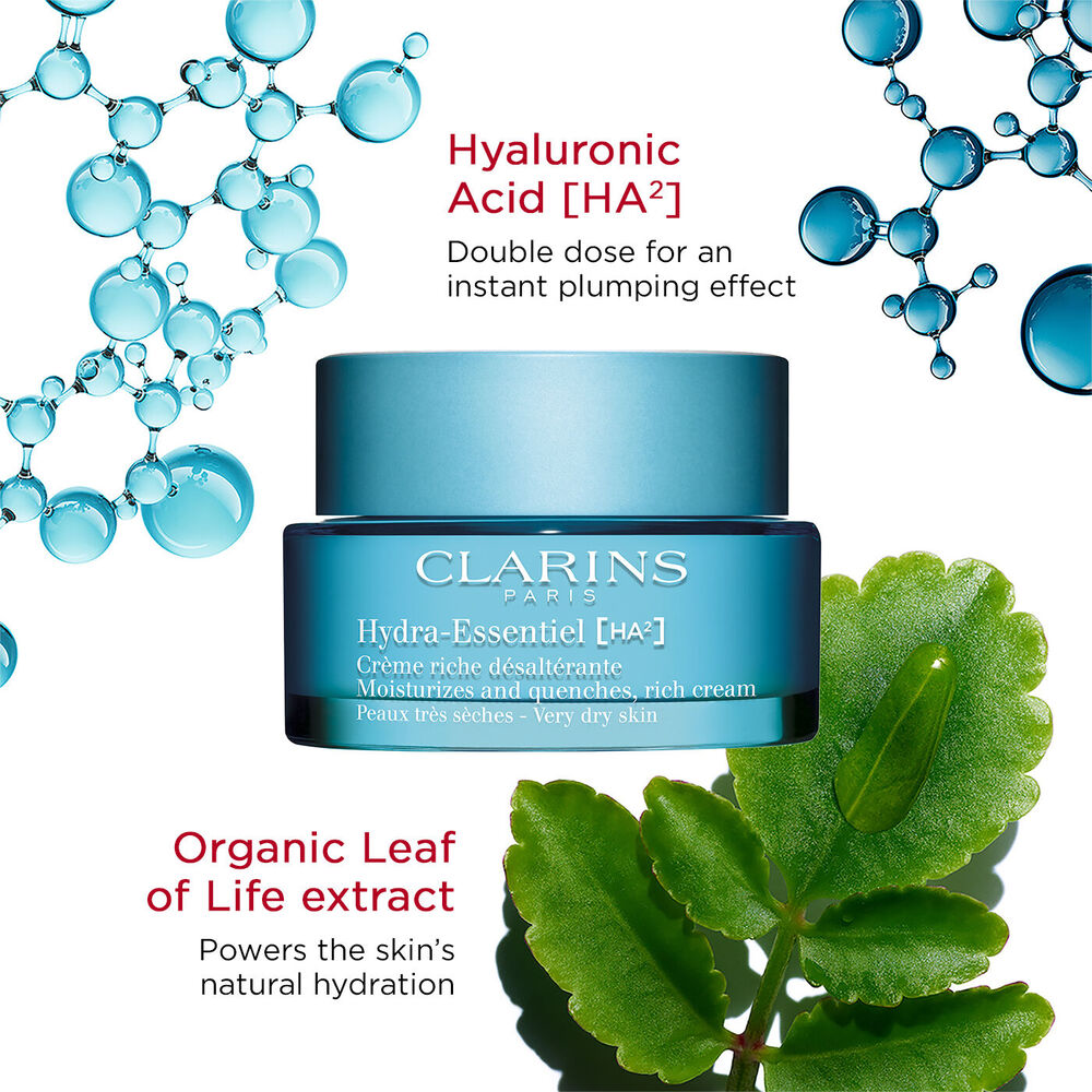 Clarins Hydra-Essentiel HA Rich Day Cream for Very Dry Skin 50ml