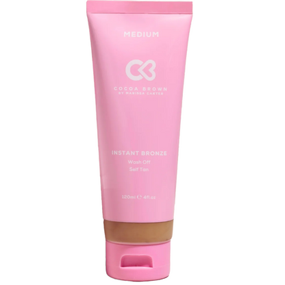 Cocoa Brown Instant Bronze Wash Off Self Tan Lotion Medium 120ml