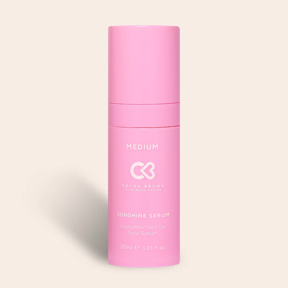 Cocoa Brown Sunshine Serum Hyaluronic Self Tan Face Serum Medium 30ml