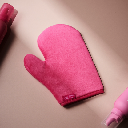 Cocoa Brown Deluxe Velvet Thumb Self-Tanning Mitt