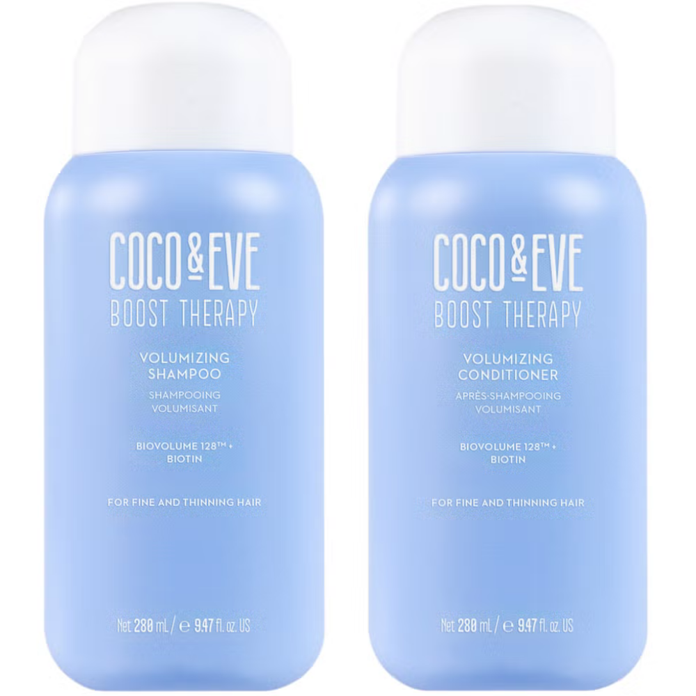 Coco & Eve Boost Therapy Hair Volumising Shampoo & Conditioner Twin 2 x 280ml