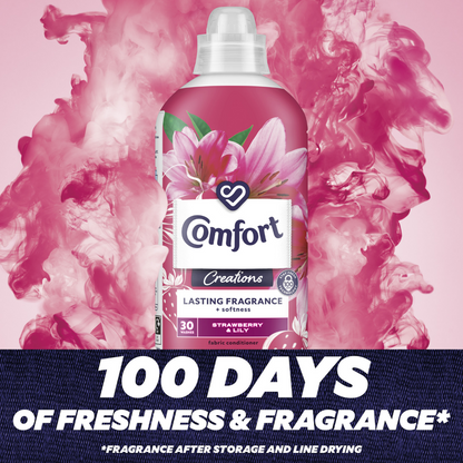 Comfort Creations Strawberry & Lily Fabric Conditioner 30 Washes 900ml