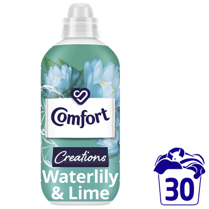 Comfort Creations Waterlily & Lime Fabric Conditioner 30 Washes 900ml