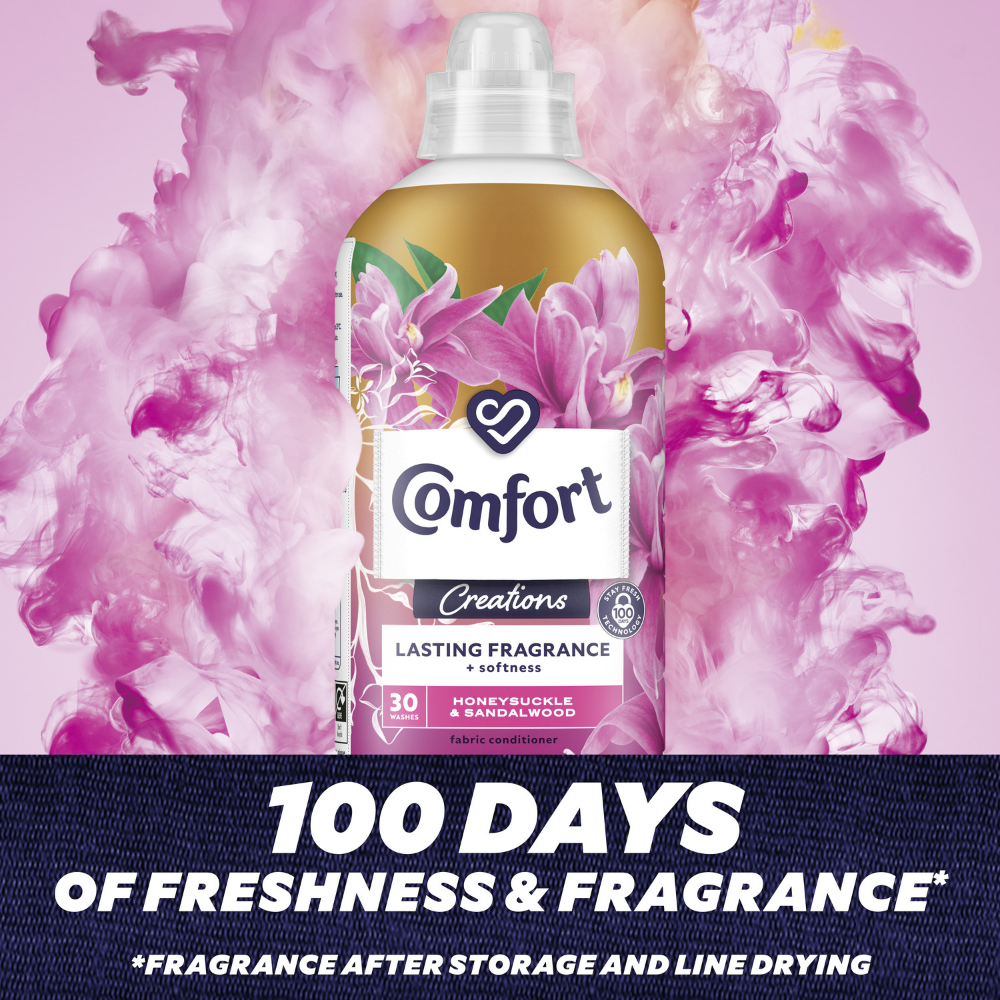 Comfort Creations Honeysuckle & Sandalwood Fabric Conditioner 30 Washes 900ml
