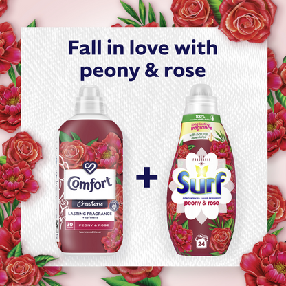 Comfort Creations Peony & Rose Fabric Conditioner 30 Washes 900ml