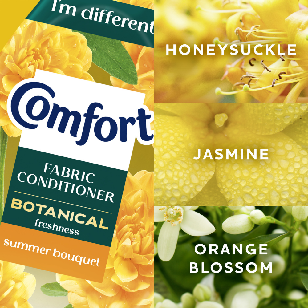 Comfort Botanical Freshness Summer Bouquet Fabric Conditioner 64 Washes 960ml