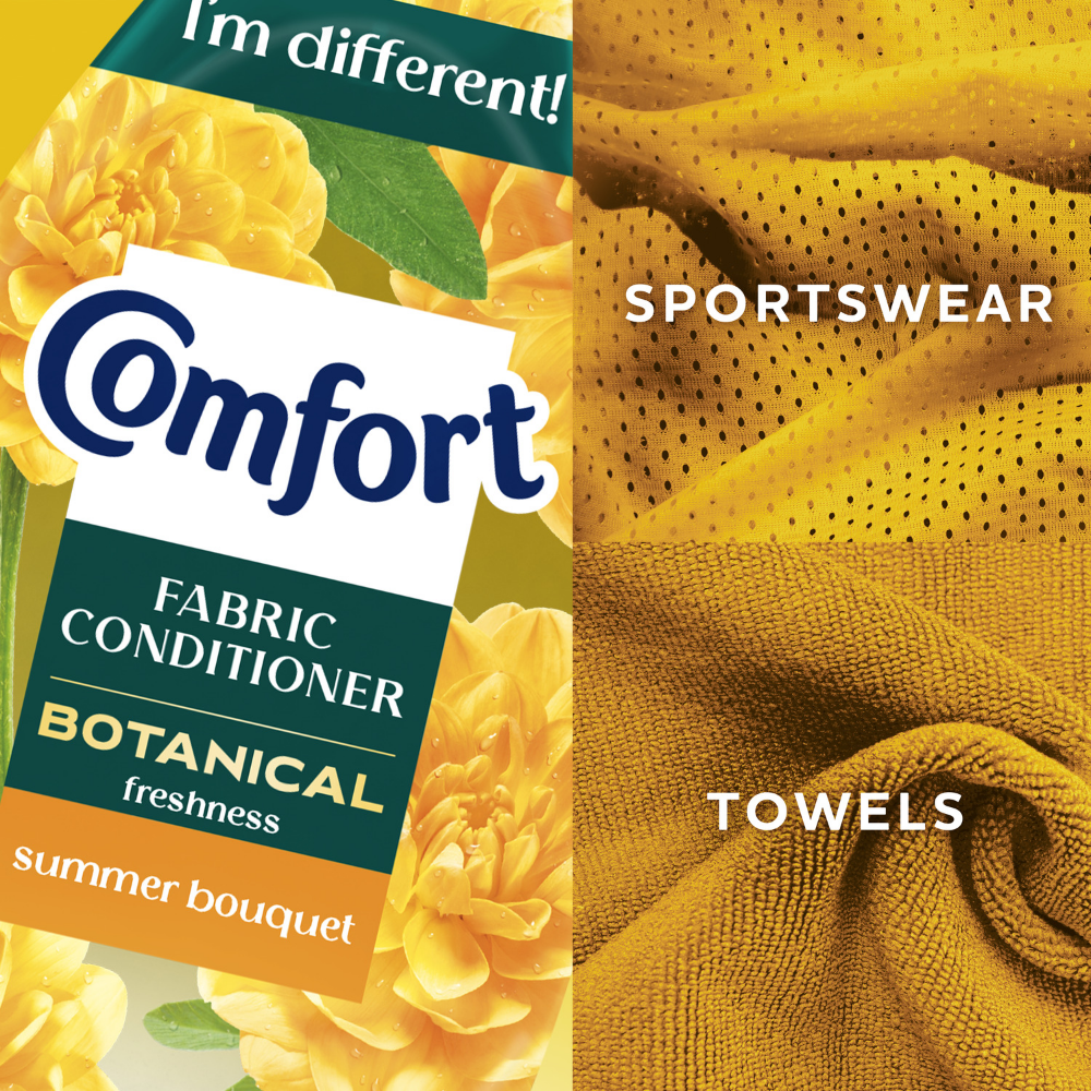 Comfort Botanical Freshness Summer Bouquet Fabric Conditioner 64 Washes 960ml