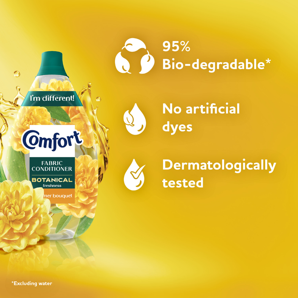 Comfort Botanical Freshness Summer Bouquet Fabric Conditioner 64 Washes 960ml