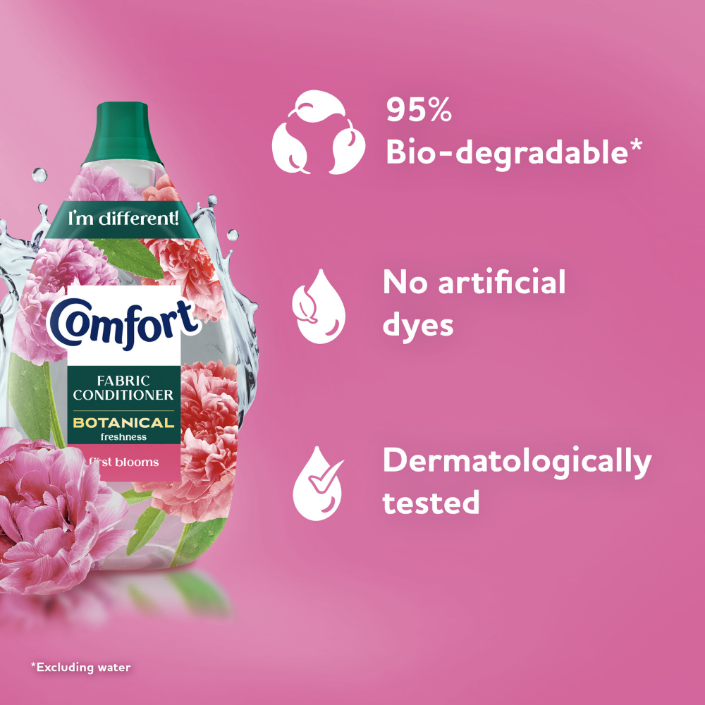 Comfort Botanical Freshness First Blooms Fabric Conditioner 64 Washes 960ml