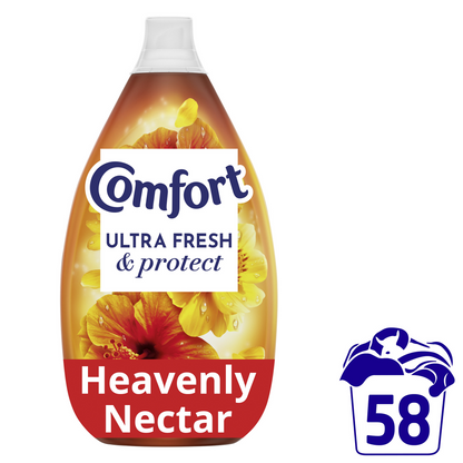 Comfort Ultra Fresh & Protect Heavenly Nectar Fabric Conditioner 58 Washes 870ml