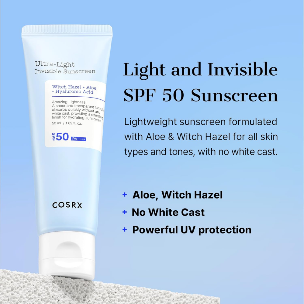 CosRx Ultra Light Invisible Sunscreen PA++++ SPF50  50ml