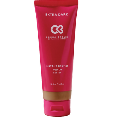 Cocoa Brown Instant Bronze Wash Off Self Tan Lotion Extra Dark 120ml