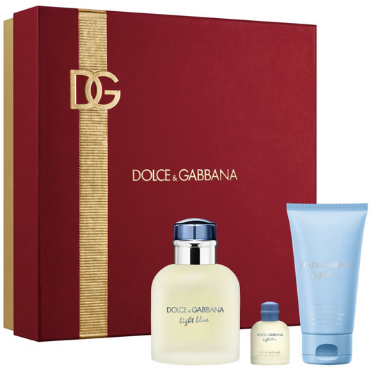 Dolce & Gabbana Light Blue Pour Homme Eau De Toilette Gift Set 75ml
