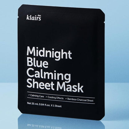 Dear, Klairs Midnight Blue Calming Sheet Mask 25ml