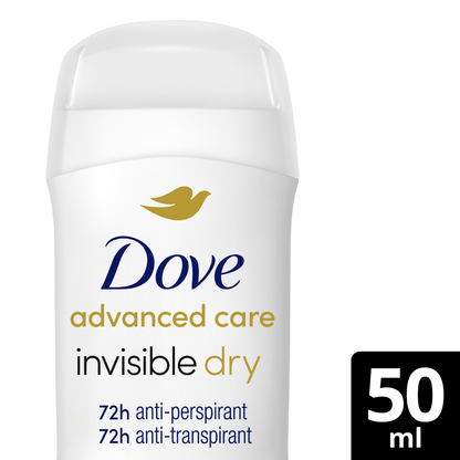 Dove Advanced Care 72h Invisible Dry White Freesia Anti-Perspirant Deodorant Stick 50ml