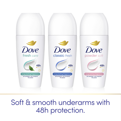 Dove Women Classic Fresh 48h Anti-Perspirant Deodorant Roll-On 50ml
