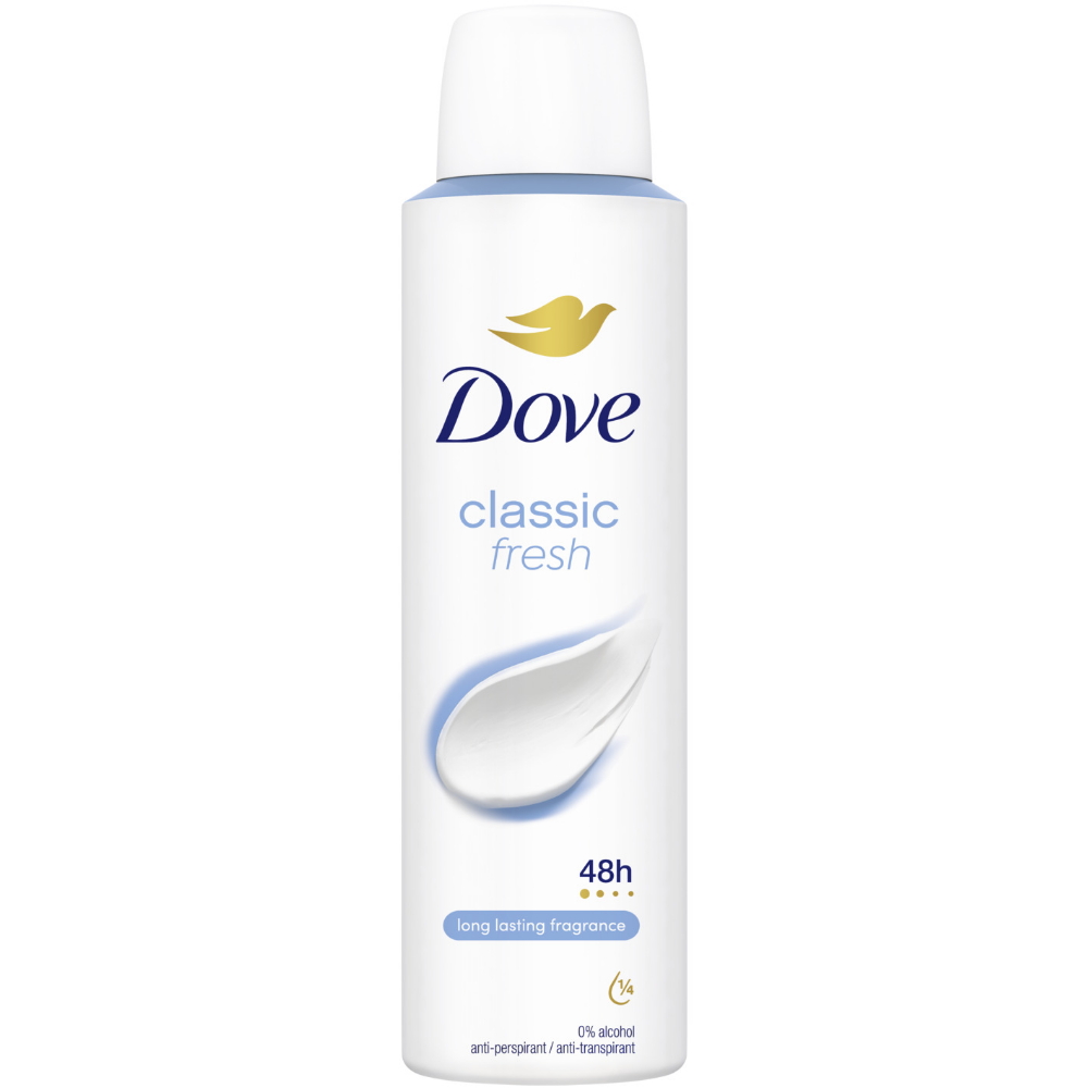 Dove Classic Fresh 48h Anti-Perspirant Deodorant Spray 150ml