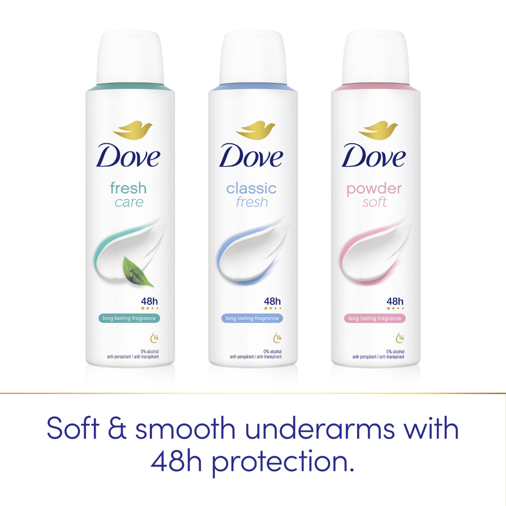 Dove Fresh Care 48h Anti-Perspirant Deodorant Spray 150ml
