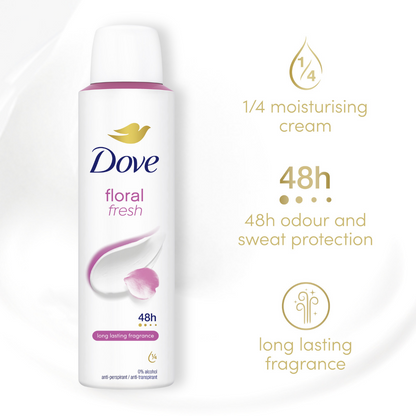 Dove Floral Fresh 48h Anti-Perspirant Deodorant Spray 200ml